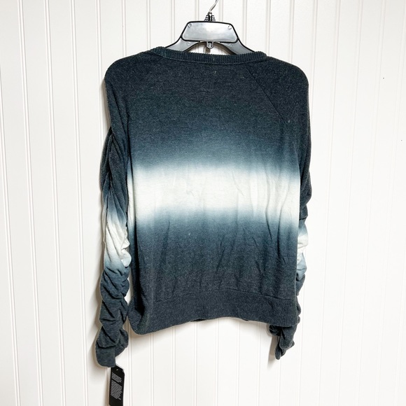 NWT Chaser Bliss Knit Shirred Long Sleeve Raglan Pullover Medium Large M L - Picture 3 of 7